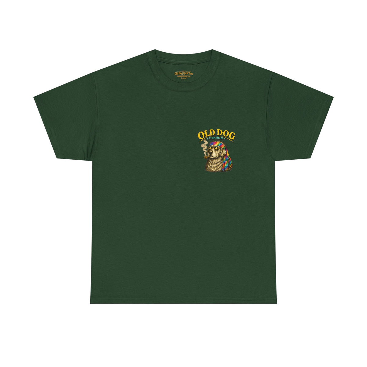 Old Dog Geezer Tour Concert T-Shirt | Back Print | Funny Rock Gift