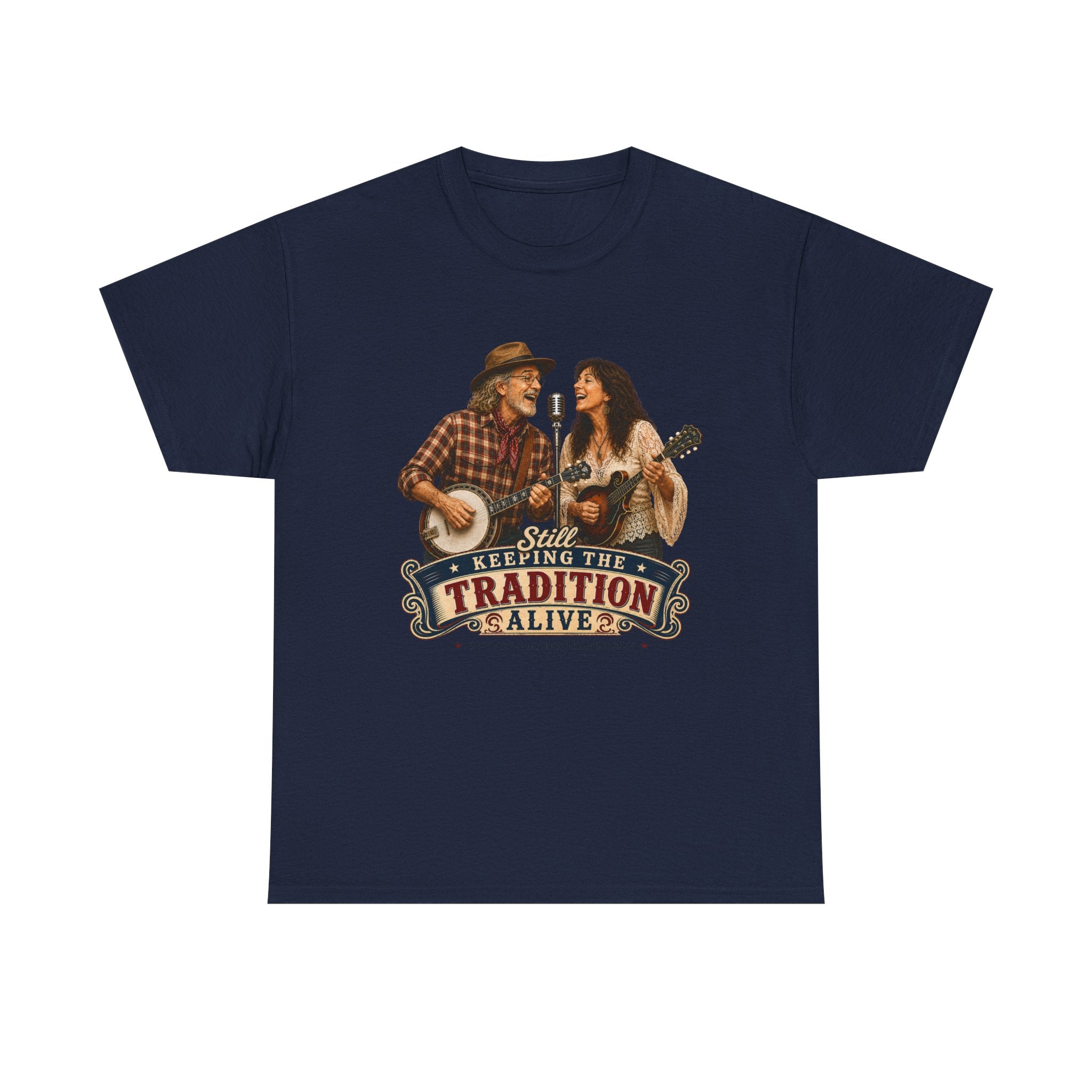 Keeping the Tradition Alive T-Shirt | Country Folk Music Banjo Guitar Design