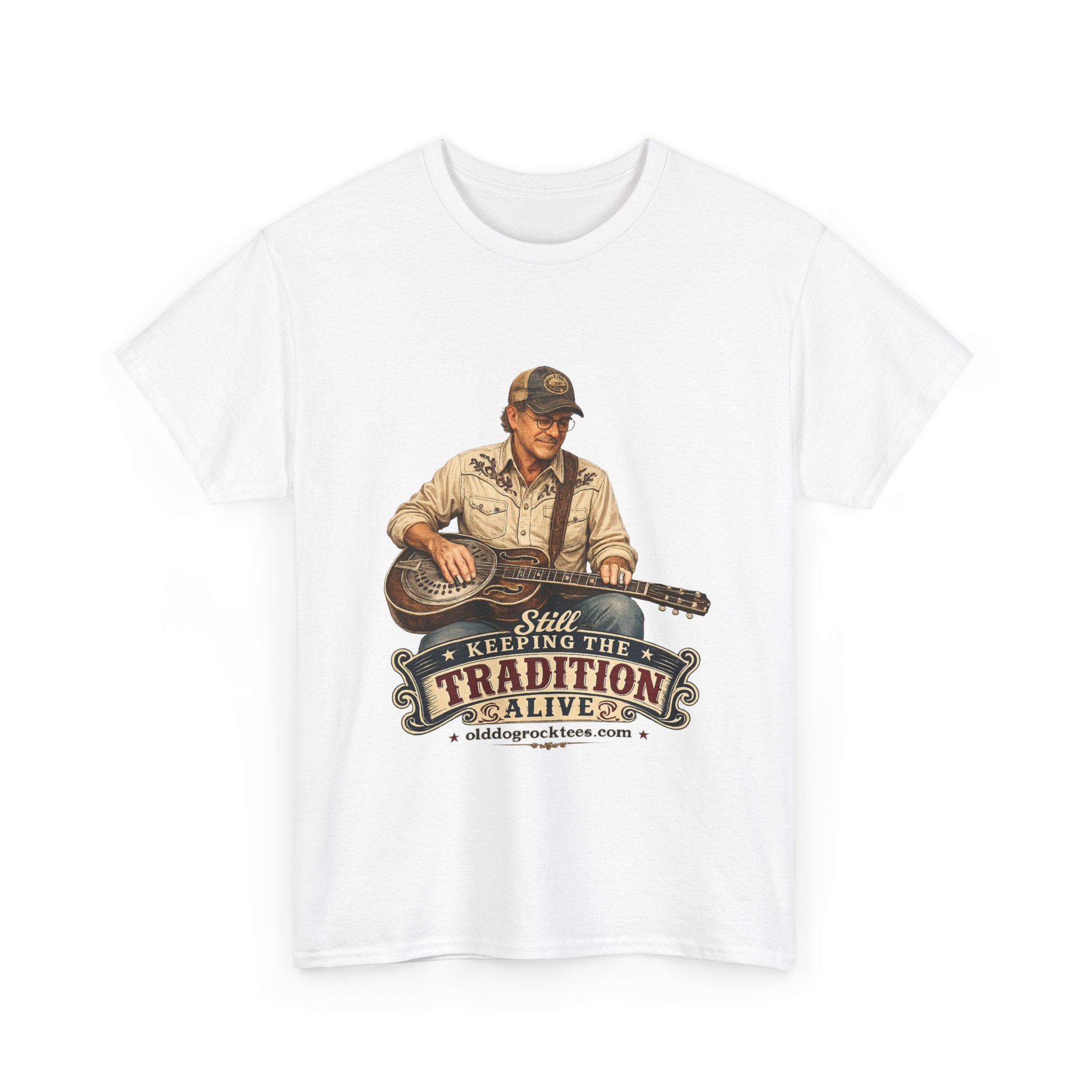 T-Shirt — "Keeping the Tradition Alive" Guitar Player Vintage Country Tee