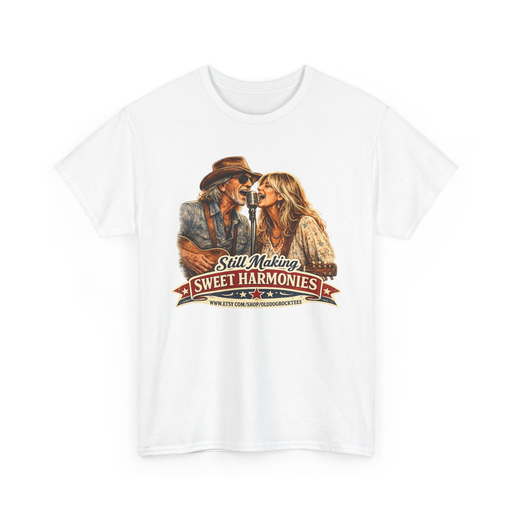 Still Making Sweet Harmonies Tee | Vintage Country Duet Graphic Shirt