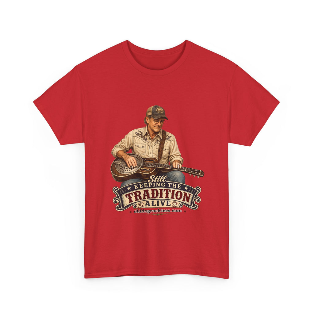 T-Shirt — "Keeping the Tradition Alive" Guitar Player Vintage Country Tee