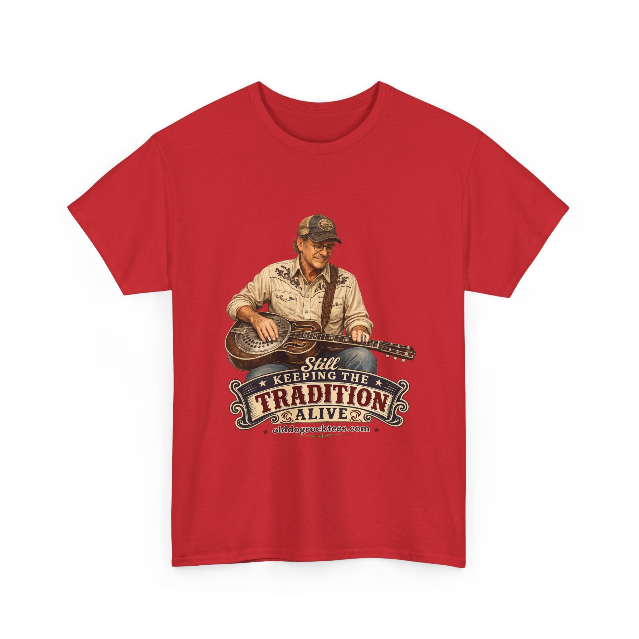 T-Shirt — "Keeping the Tradition Alive" Guitar Player Vintage Country Tee