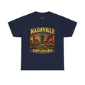 Nashville Unplugged T-Shirt — Vintage Music City Guitar Skyline Tee