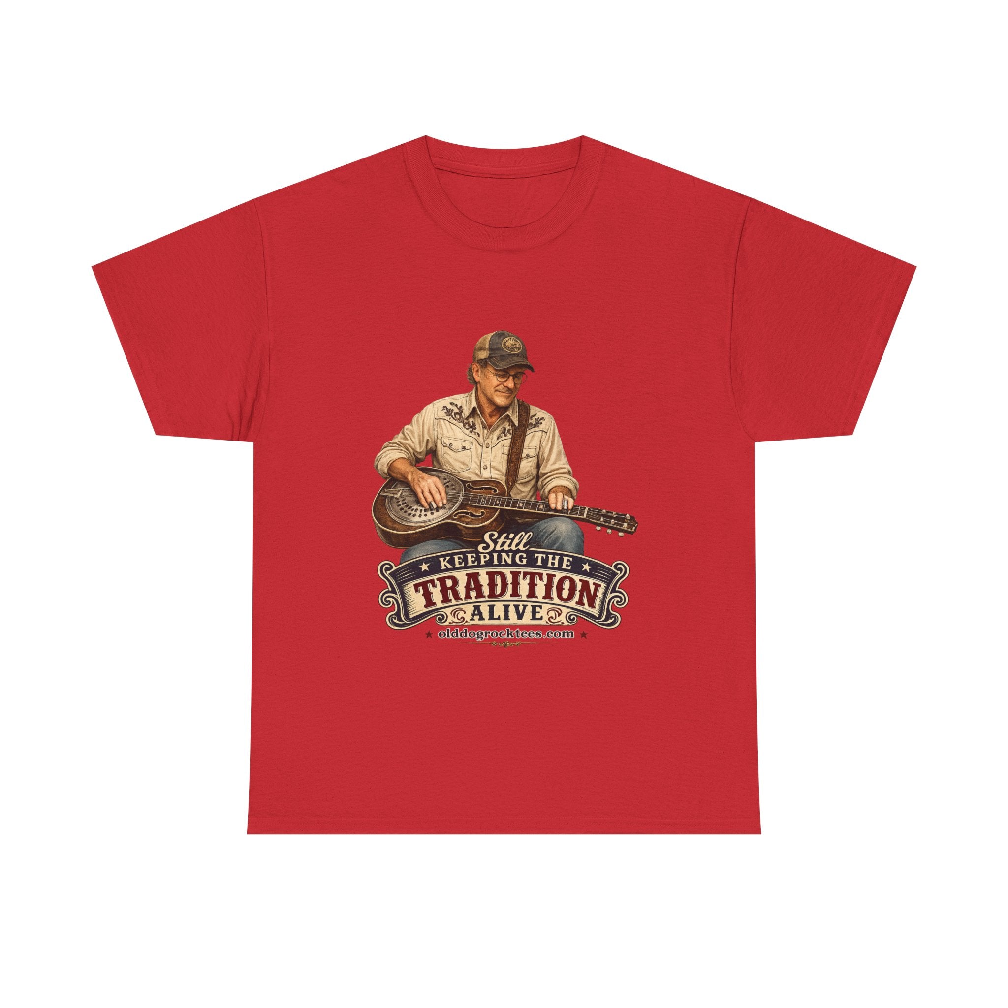 T-Shirt — "Keeping the Tradition Alive" Dobro Player Vintage Country Tee