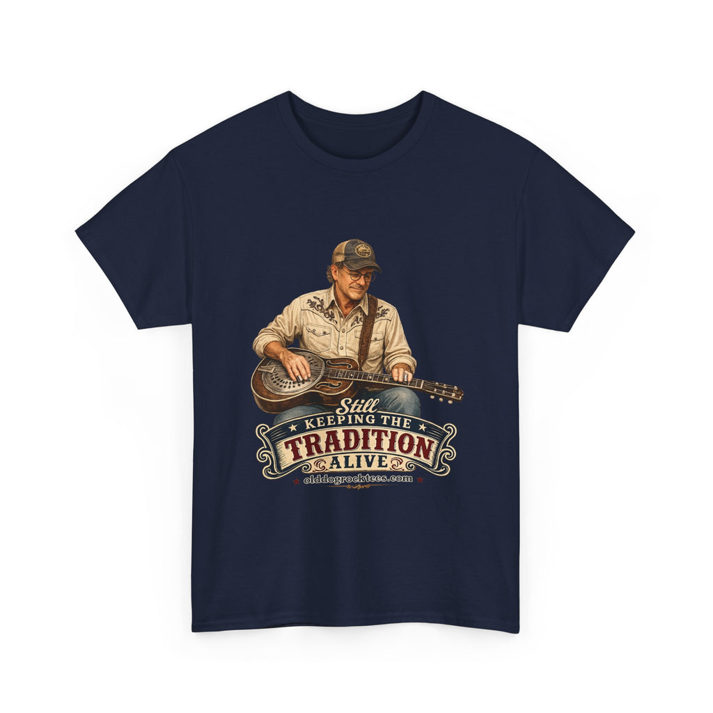 T-Shirt — "Keeping the Tradition Alive" Guitar Player Vintage Country Tee