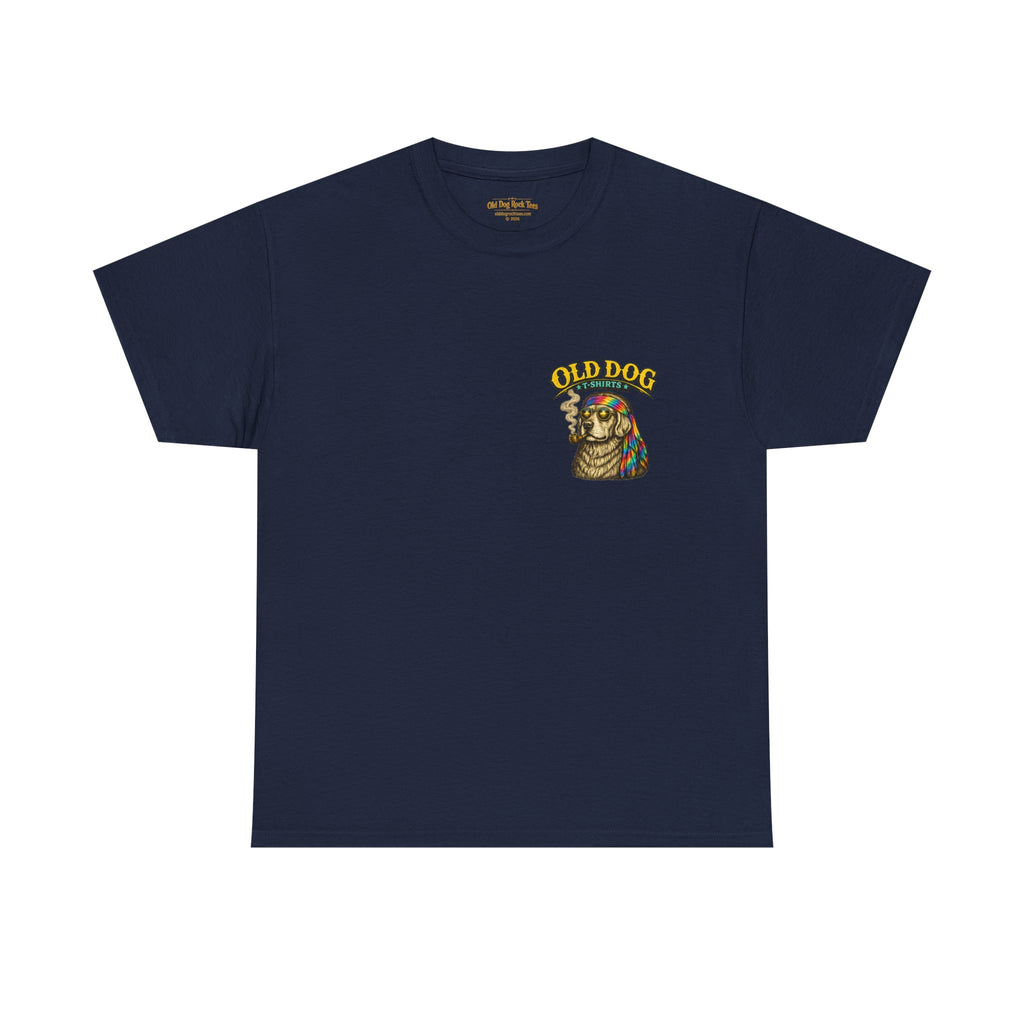 Old Dog Geezer Tour Concert T-Shirt | Back Print | Funny Rock Gift
