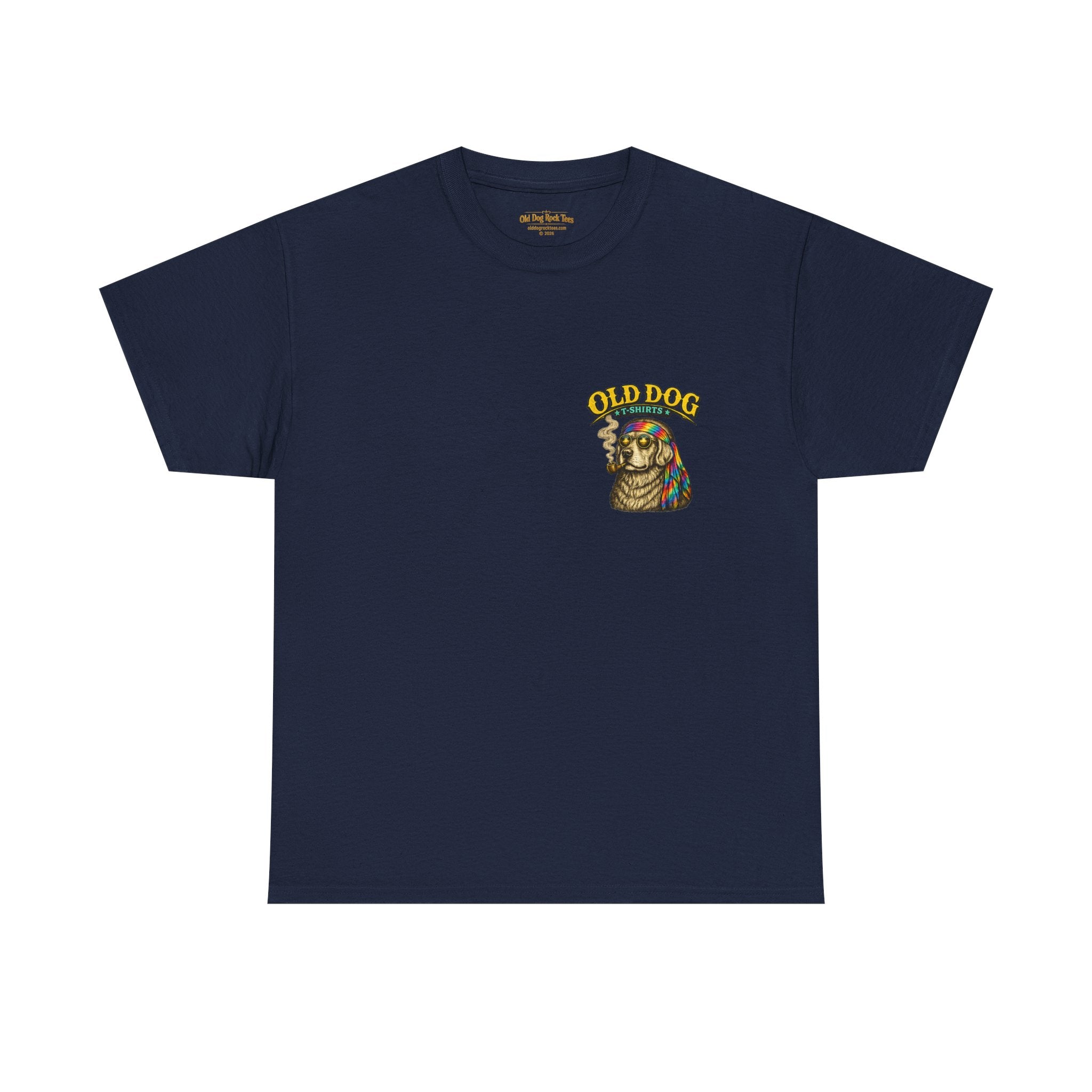Old Dog Geezer Tour Concert T-Shirt | Back Print | Funny Rock Gift