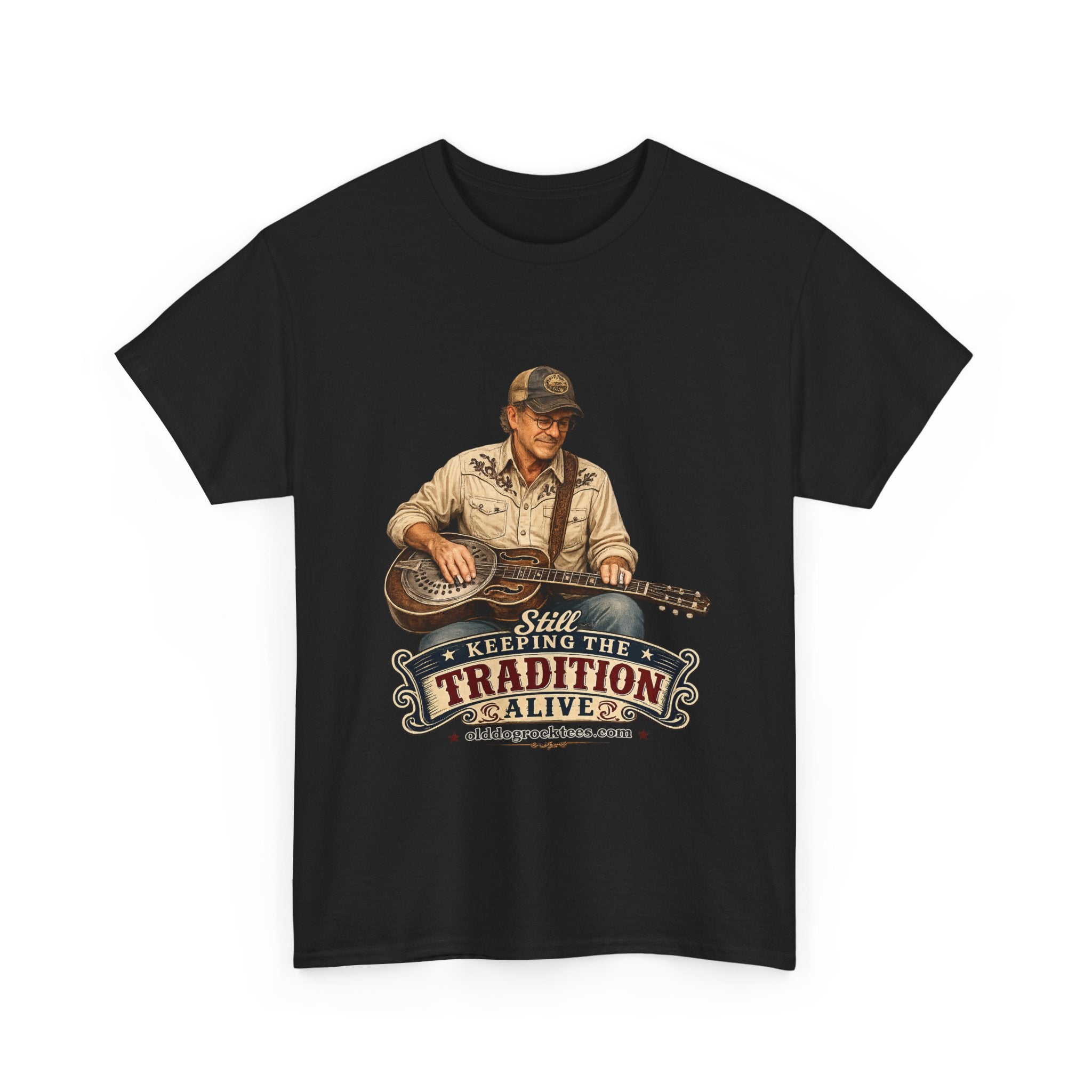 T-Shirt — "Keeping the Tradition Alive" Guitar Player Vintage Country Tee