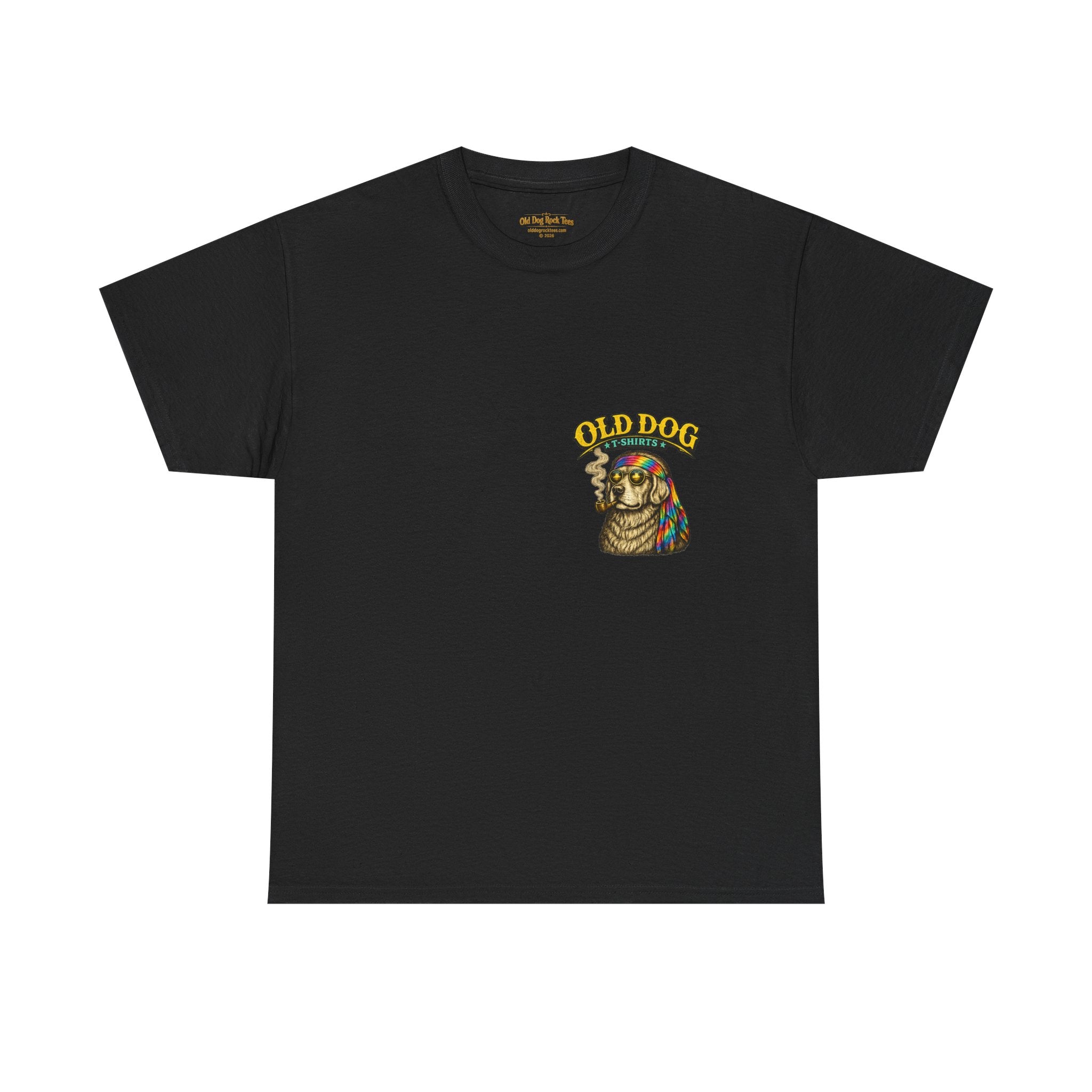 Old Dog Geezer Tour T-Shirt — Vintage Rock Tour Poster Tee