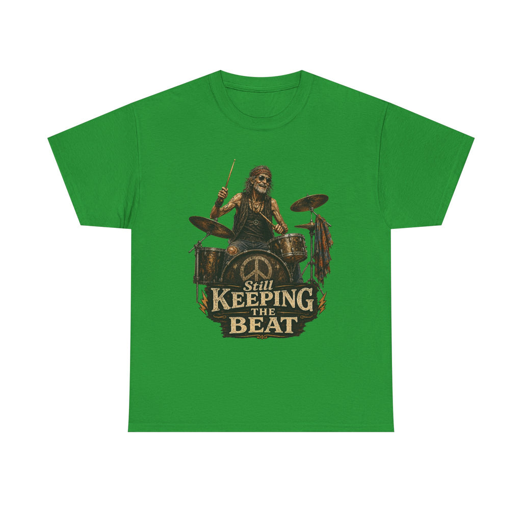 'Still Keeping the Beat' T-Shirt | Rock Music Drum Player Tee