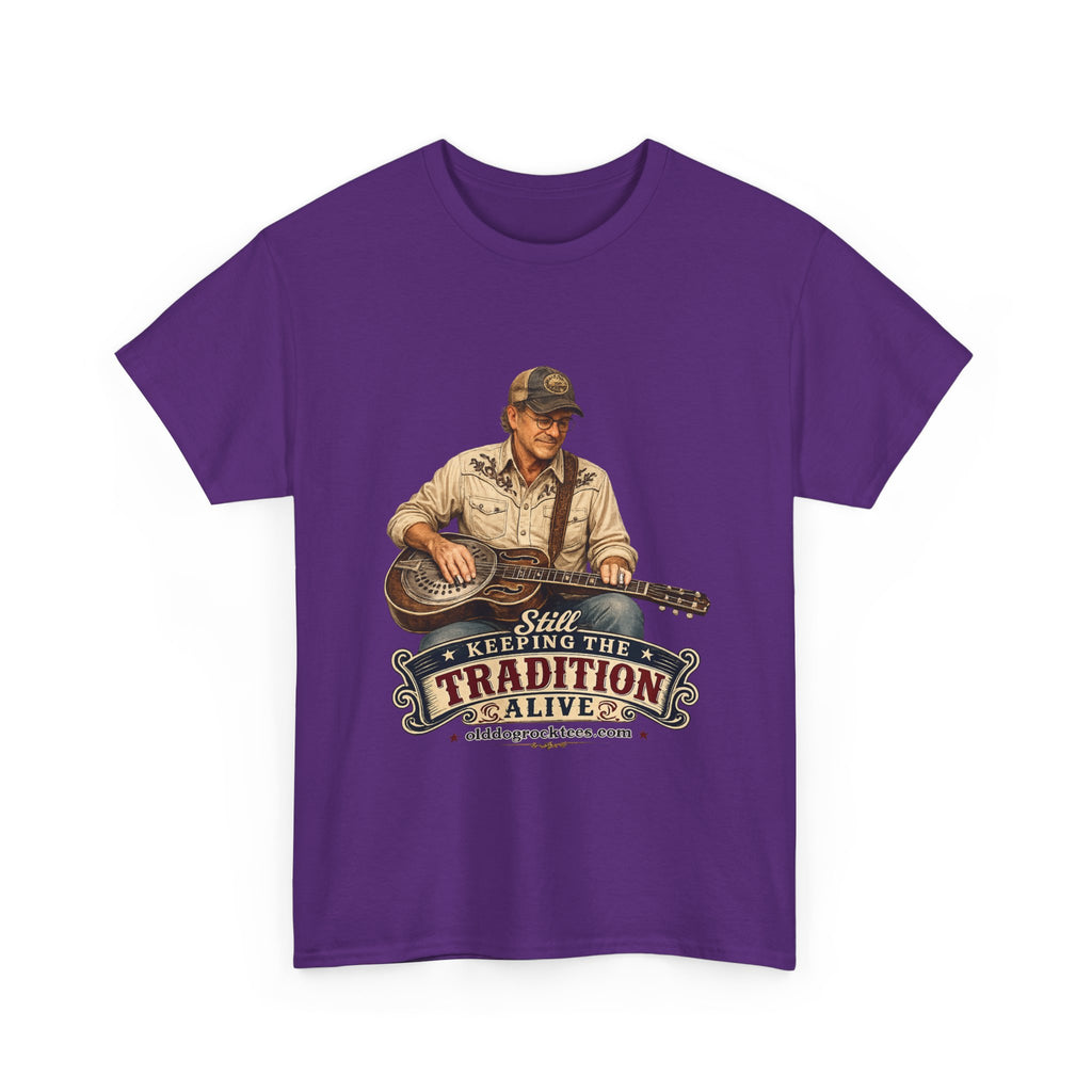 T-Shirt — "Keeping the Tradition Alive" Guitar Player Vintage Country Tee