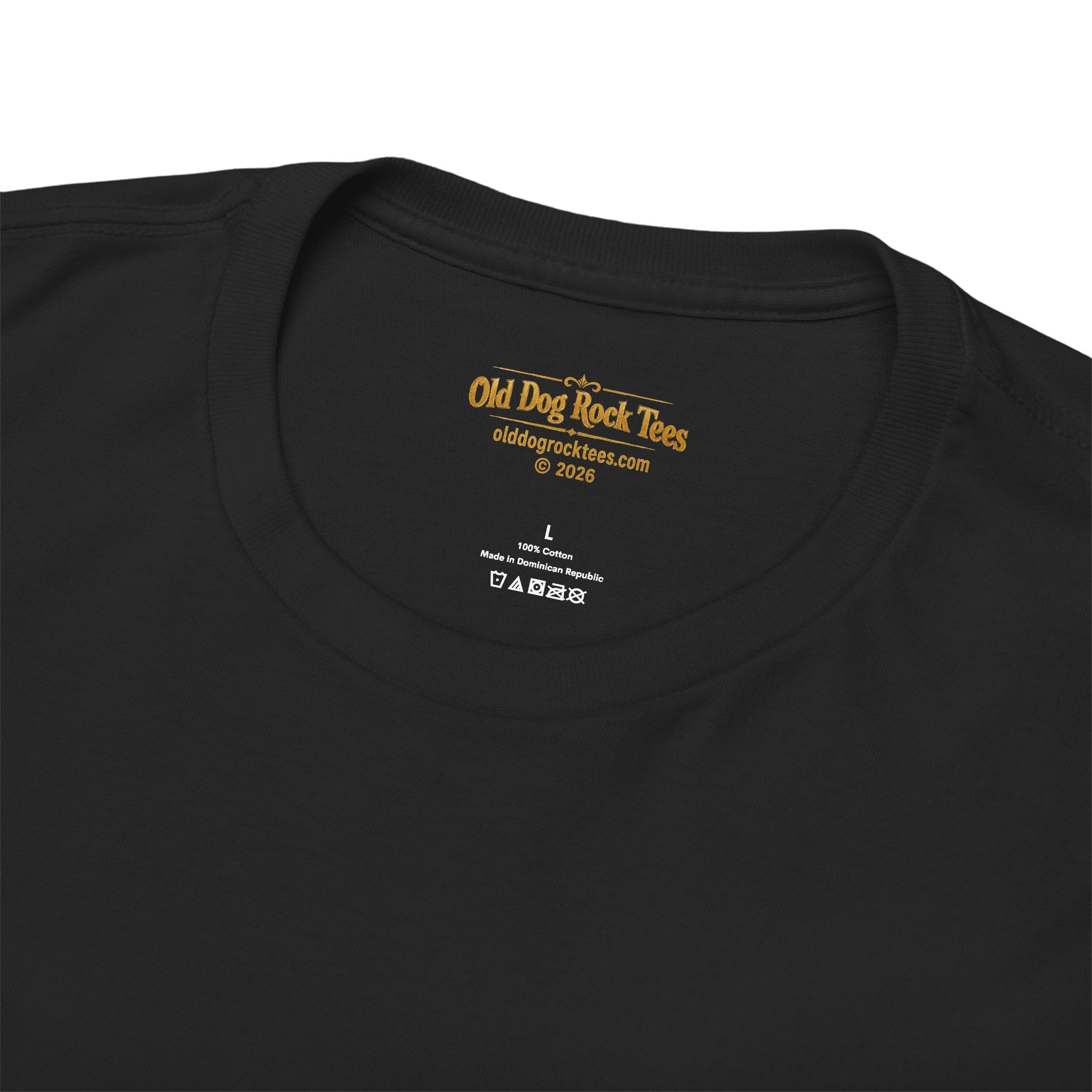 Old Dog Geezer Tour Concert T-Shirt | Back Print | Funny Rock Gift