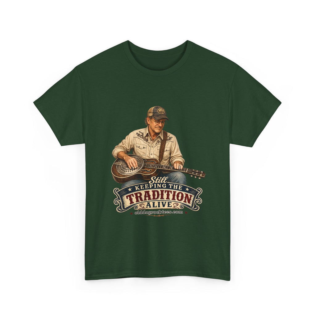 T-Shirt — "Keeping the Tradition Alive" Guitar Player Vintage Country Tee