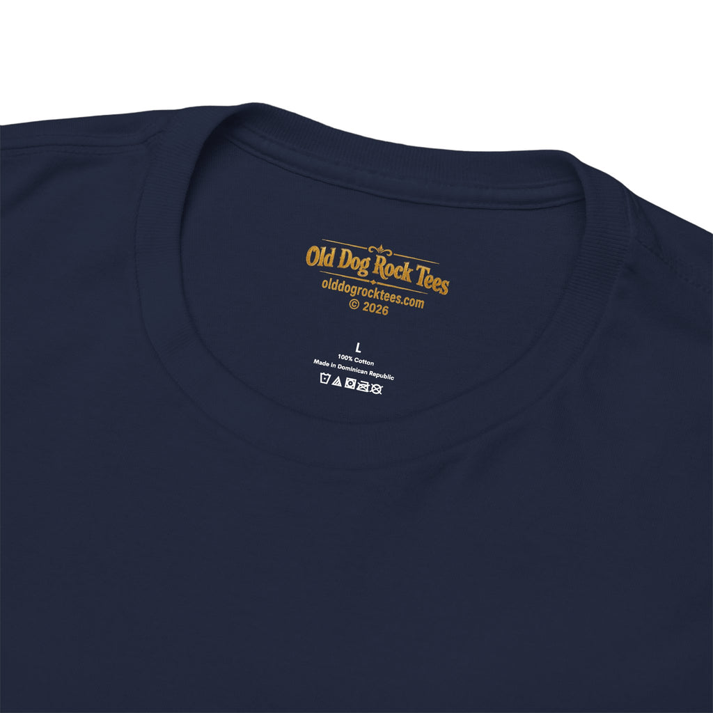 Old Dog Geezer Tour Concert T-Shirt | Back Print | Funny Rock Gift