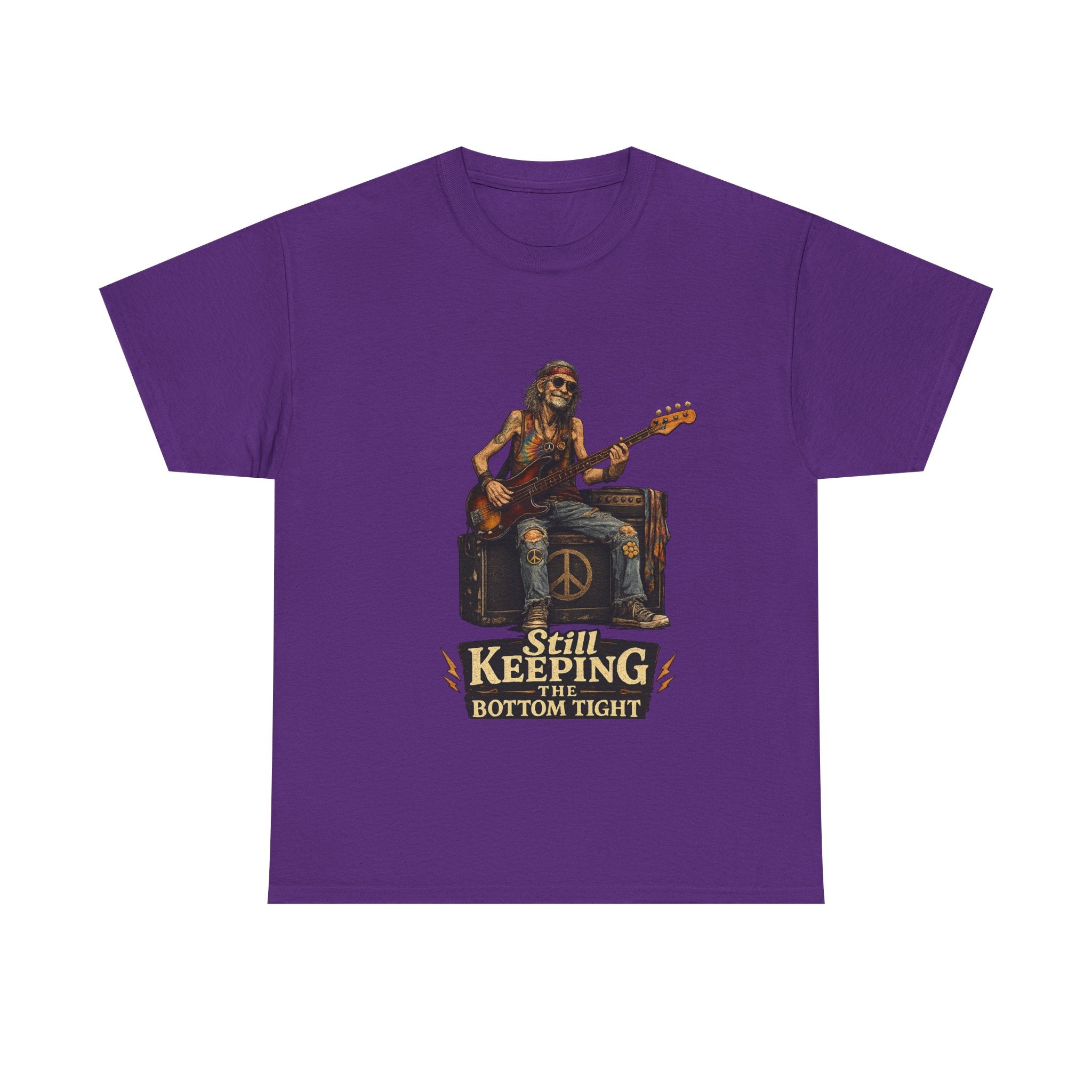 Bass Player Graphic Tee | Rock Music Vintage 'Still Keeping Bottom Tight'
