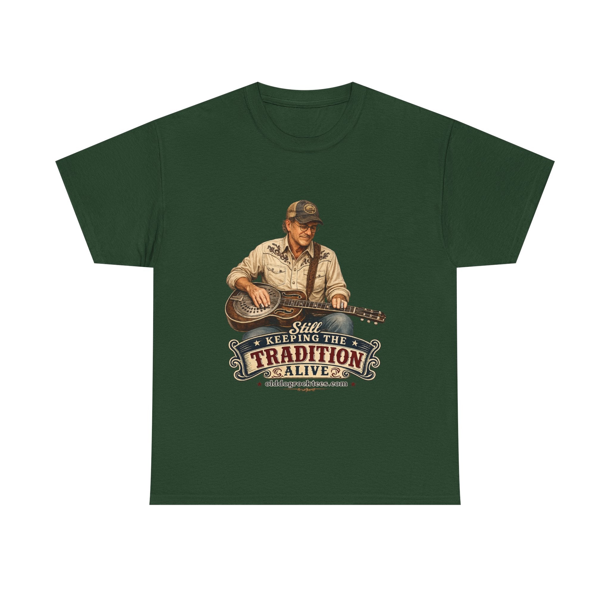 T-Shirt — "Keeping the Tradition Alive" Dobro Player Vintage Country Tee