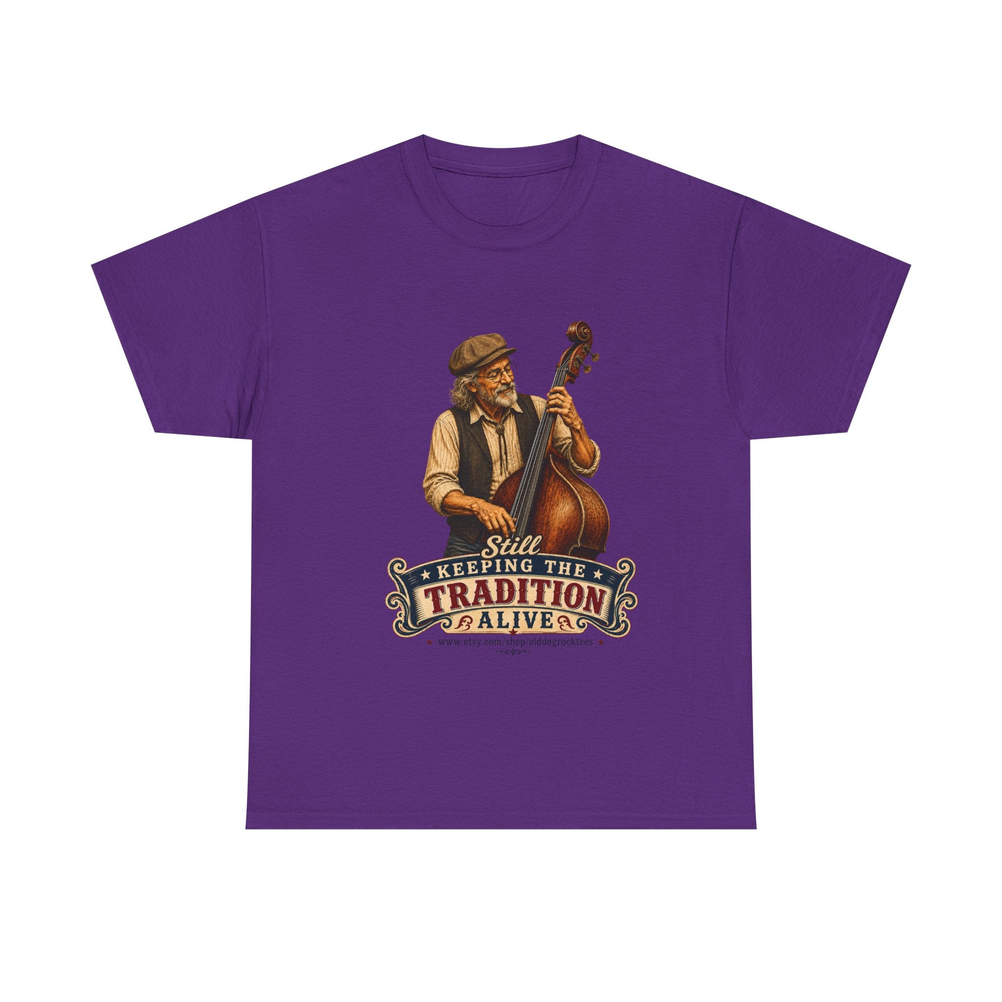 Vintage Bass Player T-Shirt — "Still Keeping the Tradition Alive"