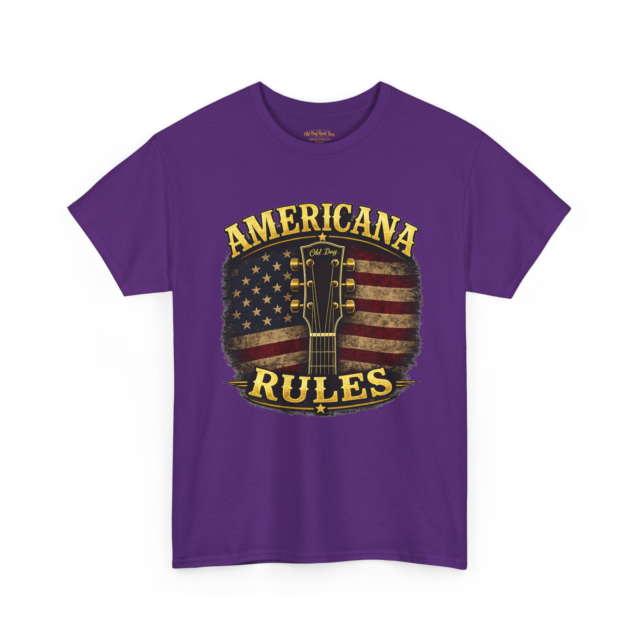 Americana Rules Guitar T‑Shirt — Vintage Country Music Tee