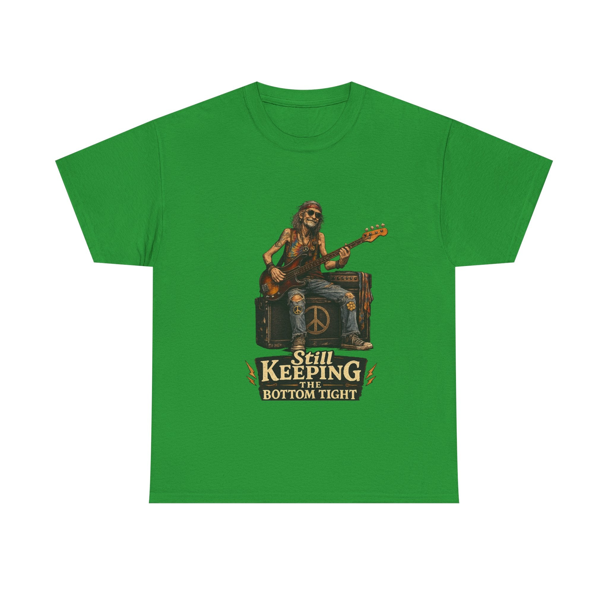 Bass Player Graphic Tee | Rock Music Vintage 'Still Keeping Bottom Tight'